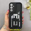 قاب گوشی Galaxy A55 سامسونگ سیلیکونی Solid منحنی جدید چاپی استندشو محافظ لنزدار طرح Head Of Kick مشکی کد 103385