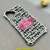 قاب گوشی iPhone 16 آیفون لاکچری کیس فشن FASHION رزینی ایربگ دار فانتزی دارای جای بند کد 103898