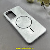 قاب گوشی Galaxy A33 سامسونگ سخت Hard لیزری IMD لاکچری طرح مگ سیف مرمری نقره ای کد 104082