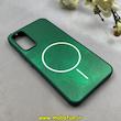 قاب گوشی Galaxy A34 سامسونگ سخت Hard لیزری IMD لاکچری طرح مگ سیف مرمری سبز کد 104085