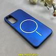 قاب گوشی Galaxy A34 سامسونگ سخت Hard لیزری IMD لاکچری طرح مگ سیف مرمری آبی کد 104086