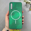 قاب گوشی Galaxy A70 / Galaxy A70S سامسونگ سخت Hard لیزری IMD لاکچری طرح مگ سیف مرمری سبز کد 104112