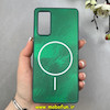 قاب گوشی Galaxy S20 FE سامسونگ سخت Hard لیزری IMD لاکچری طرح مگ سیف مرمری سبز کد 104125