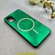 قاب گوشی Poco M3 / Redmi 9T شیائومی سخت Hard لیزری IMD لاکچری طرح مگ سیف مرمری سبز کد 104159