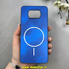 قاب گوشی Poco X3 NFC / Poco X3 Pro شیائومی سخت Hard لیزری IMD لاکچری طرح مگ سیف مرمری آبی کد 104165