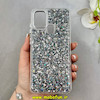 قاب گوشی Galaxy A21S سامسونگ اورجینال فانتزی برجسته رزینی لنز کرومی طرح شاین مشکی کد 103475
