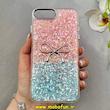 قاب گوشی iPhone 7 Plus / iPhone 8 Plus آیفون اورجینال فانتزی برجسته رزینی لنز کرومی طرح شاین پاپیونی کد 103527