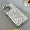 قاب گوشی iPhone 13 Pro آیفون اورجینال فانتزی برجسته رزینی لنز کرومی طرح شاین نقره ای کد 103537
