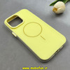 قاب گوشی iPhone 14 Pro Max آیفون اورجینال Q SERIES براق دوتیکه مگ سیف دار زرد کد 103590