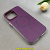 قاب گوشی iPhone 15 Pro Max آیفون اورجینال Q SERIES براق دوتیکه مگ سیف دار بنفش کد 103592