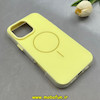 قاب گوشی iPhone 16 Pro Max آیفون اورجینال Q SERIES براق دوتیکه مگ سیف دار زرد کد 103596