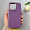 قاب گوشی iPhone 16 Pro آیفون اورجینال Q SERIES براق دوتیکه مگ سیف دار بنفش کد 103603
