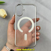 قاب گوشی iPhone 17 آیفون طلقی اورجینال Unique Case طرح مگ سیف مات نقره ای کد 103853