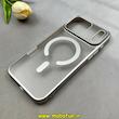 قاب گوشی iPhone 17 Pro Max آیفون طلقی اورجینال Unique Case طرح مگ سیف مات نقره ای کد 103861