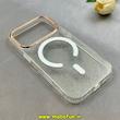 قاب گوشی iPhone 17 Pro آیفون شفاف شاین لنز کرومی مگ سیف دار اورجینال Unique Case کد 103844