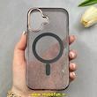 قاب گوشی iPhone 16 آیفون شفاف شاین لنز کرومی مگ سیف دار اورجینال Unique Case کد 103847