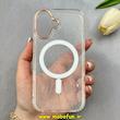 قاب گوشی iPhone 16 آیفون شفاف شاین لنز کرومی مگ سیف دار اورجینال Unique Case کد 103848