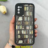 قاب گوشی Galaxy A02S / Galaxy A03S سامسونگ سیلیکونی Solid فانتزی چاپی محافظ لنزدار درجه یک طرح کتابخانه مشکی کد 103616