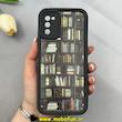 قاب گوشی Galaxy A02S / Galaxy A03S سامسونگ سیلیکونی Solid فانتزی چاپی محافظ لنزدار درجه یک طرح کتابخانه مشکی کد 103616