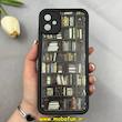 قاب گوشی Galaxy A05 سامسونگ سیلیکونی Solid فانتزی چاپی محافظ لنزدار درجه یک طرح کتابخانه مشکی کد 103618