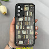 قاب گوشی Galaxy A05S سامسونگ سیلیکونی Solid فانتزی چاپی محافظ لنزدار درجه یک طرح کتابخانه مشکی کد 103619