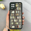 قاب گوشی Galaxy A12 / M12 سامسونگ سیلیکونی Solid فانتزی چاپی محافظ لنزدار درجه یک طرح کتابخانه مشکی کد 103624