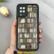 قاب گوشی Galaxy A12 / M12 سامسونگ سیلیکونی Solid فانتزی چاپی محافظ لنزدار درجه یک طرح کتابخانه مشکی کد 103624