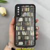 قاب گوشی Galaxy A20S سامسونگ سیلیکونی Solid فانتزی چاپی محافظ لنزدار درجه یک طرح کتابخانه مشکی کد 103630
