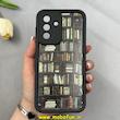 قاب گوشی Galaxy A26 سامسونگ سیلیکونی Solid فانتزی چاپی محافظ لنزدار درجه یک طرح کتابخانه مشکی کد 103635