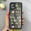 قاب گوشی Galaxy A31 سامسونگ سیلیکونی Solid فانتزی چاپی محافظ لنزدار درجه یک طرح کتابخانه مشکی کد 103636