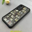 قاب گوشی Galaxy A34 سامسونگ سیلیکونی Solid فانتزی چاپی محافظ لنزدار درجه یک طرح کتابخانه مشکی کد 103639