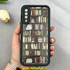 قاب گوشی Galaxy A30S / Galaxy A50S / Galaxy A50 سامسونگ سیلیکونی Solid فانتزی چاپی محافظ لنزدار درجه یک طرح کتابخانه مشکی کد 103642
