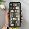 قاب گوشی Galaxy A7 2018 / A750 سامسونگ سیلیکونی Solid فانتزی چاپی محافظ لنزدار درجه یک طرح کتابخانه مشکی کد 103651