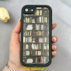 قاب گوشی iPhone 7 / iPhone 8 / iPhone SE 2020 / iPhone SE 2022 آیفون سیلیکونی Solid فانتزی چاپی محافظ لنزدار درجه یک طرح کتابخانه مشکی کد 103661