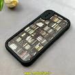 قاب گوشی iPhone X / iPhone XS آیفون سیلیکونی Solid فانتزی چاپی محافظ لنزدار درجه یک طرح کتابخانه مشکی کد 103664