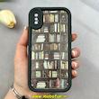 قاب گوشی iPhone X / iPhone XS آیفون سیلیکونی Solid فانتزی چاپی محافظ لنزدار درجه یک طرح کتابخانه مشکی کد 103664