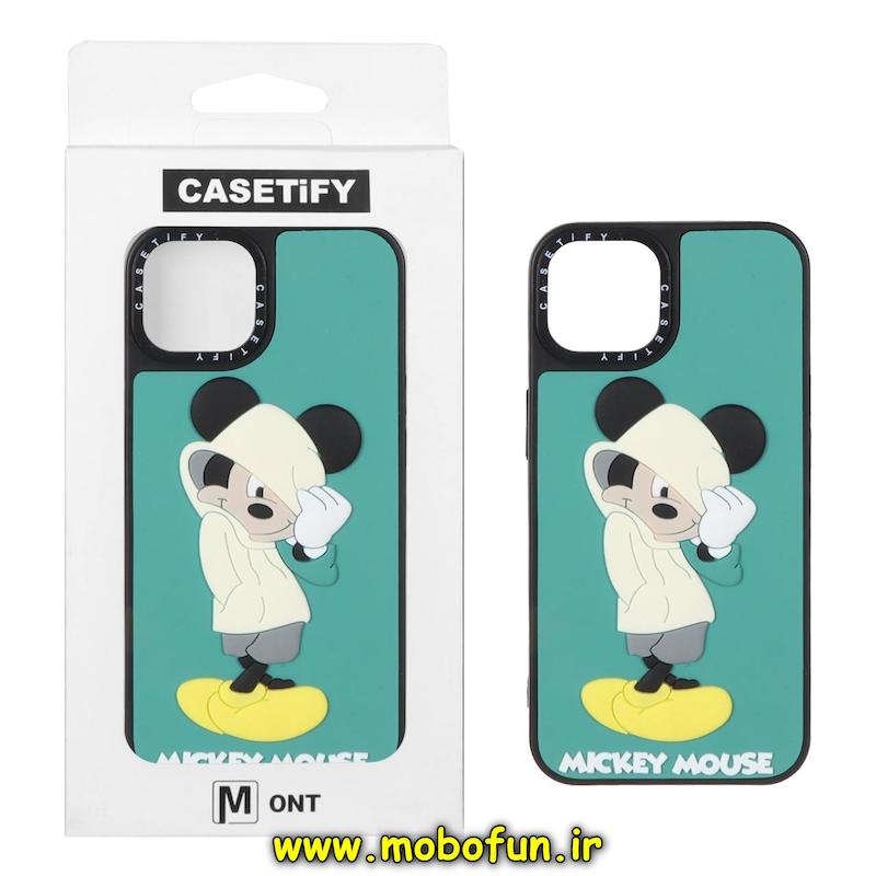قاب گوشی iPhone 13 / iPhone 14 آیفون سیلیکونی سخت سه بعدی برجسته Casetify میکی موس کد 94141