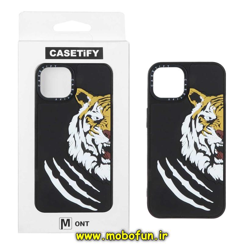 قاب گوشی iPhone 13 / iPhone 14 آیفون سیلیکونی سخت سه بعدی برجسته Casetify پلنگ کد 94143