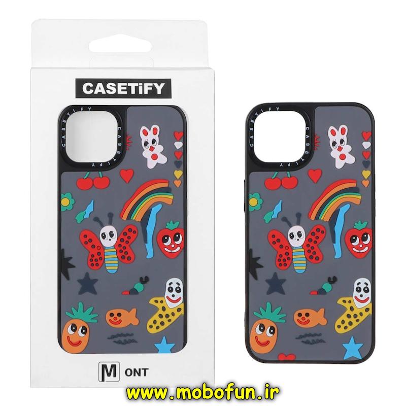 قاب گوشی iPhone 13 / iPhone 14 آیفون سیلیکونی سخت سه بعدی برجسته Casetify کیوت کد 94149