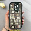 قاب گوشی Redmi 9 / Poco M2 شیائومی سیلیکونی Solid فانتزی چاپی محافظ لنزدار درجه یک طرح کتابخانه مشکی کد 103671