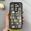 قاب گوشی Redmi Note 8 Pro شیائومی سیلیکونی Solid فانتزی چاپی محافظ لنزدار درجه یک طرح کتابخانه مشکی کد 103684