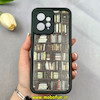 قاب گوشی Redmi Note 12 4G شیائومی سیلیکونی Solid فانتزی چاپی محافظ لنزدار درجه یک طرح کتابخانه مشکی کد 103690