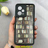 قاب گوشی Redmi Note 12 Pro 5G شیائومی سیلیکونی Solid فانتزی چاپی محافظ لنزدار درجه یک طرح کتابخانه مشکی کد 103692