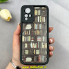 قاب گوشی Redmi Note 12S شیائومی سیلیکونی Solid فانتزی چاپی محافظ لنزدار درجه یک طرح کتابخانه مشکی کد 103693