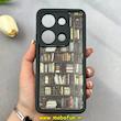 قاب گوشی Redmi Note 13 Pro 4G / Poco M6 Pro 4G شیائومی سیلیکونی Solid فانتزی چاپی محافظ لنزدار درجه یک طرح کتابخانه مشکی کد 103697