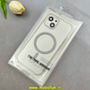 قاب گوشی iPhone 13 / iPhone 14 آیفون فول طلقی مگ سیف دار طرح طلقی شیشه ای شاین زیرباز شفاف کد 104315
