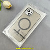قاب گوشی iPhone 13 / iPhone 14 آیفون فول طلقی مگ سیف دار طرح طلقی شیشه ای شاین زیرباز شفاف کد 104316