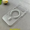 قاب گوشی iPhone 17 Pro آیفون فول طلقی مگ سیف دار طرح طلقی شیشه ای شاین زیرباز شفاف کد 104330