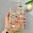 قاب گوشی iPhone 16 Pro Max آیفون پشت طلقی درجه یک طرح سگ و گربه های بامزه کد 104298