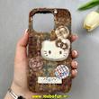 قاب گوشی iPhone 15 Pro آیفون اورجینال دکمه ای طرح کیتی برجسته کاموایی لاکچری HARD کد 104244